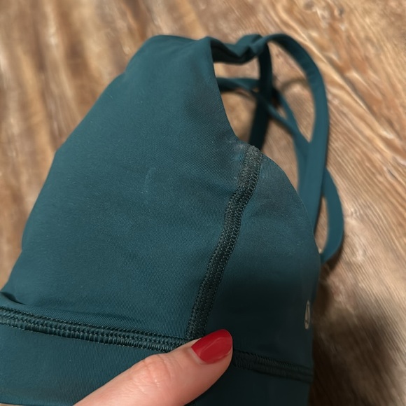 Lululemon Athletica teal green blue strappy sports bra size 6 - Picture 4 of 5